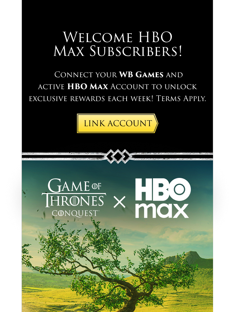 Welcome HBO Max Subscribers! Connect your WB Games and active HBO Max account to unlock exclusive rewards each week! Terms Apply. Link account.